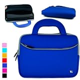 Durable Extra Pocket Case with Handle for Dell Inspiron Mini 1018 4034CLB iM1018-2628OBK iM1012-1110OBK 10 inch Netbook Blue on sale