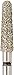 ValuDiamond V-856/022SC Diamond Burs, Single Use/Multi-Use, One Low Price for All Shapes and Grits, Round End Taper, Super Coarse (Pack of 10)