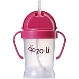 Zoli 6oz Bot Straw Sippy Cup-pink