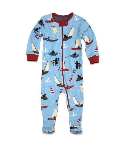Hatley Footed Coverall Sailing Dogs, 18-24 Months
