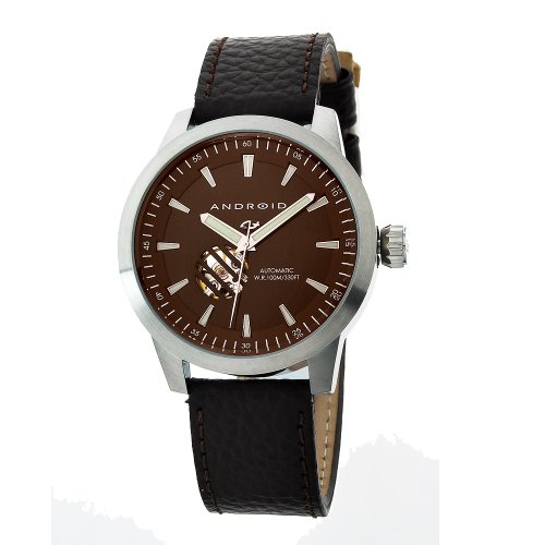 Android Men's AD477BBN Antiforce 2 Open Heart Automatic Brown Watch