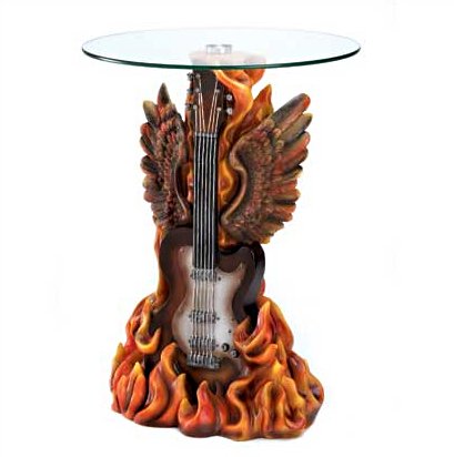 Classic Rock N' Roll Guitar Accent Table
