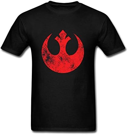 Hohon Designer Trendy NYC Star Wars Old Rebel Alliance T-shirt for Man Black L