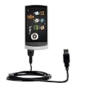 Klassisches USB Kabel f�r Samsung YP-R1 Digital Media Player mit Hot Sync und aufladen Einsatzm�glichkeiten - von Gomadic mit TipExchange Technology