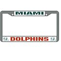Miami Dolphins NFL Chrome License Plate Frame
