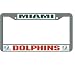 Miami Dolphins NFL Chrome License Plate Frame