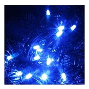 Solar Powered Christmas Lights String Light 24 LED Blue