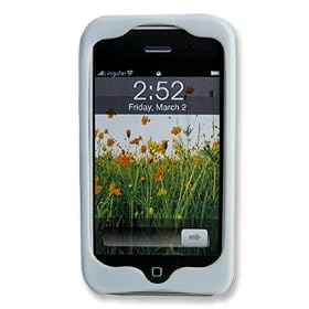 Incipio dermaSHOT Silicone Skin Case for iPhone 1G (White) by Incipio