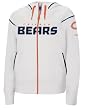Women`s Chicago Bears White Hershield Dazzle Trim Hoodie