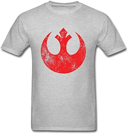 Hohon Funny Trendy NYC Star Wars Old Rebel Alliance T-shirt for Man Grey S