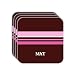 Personal Name Gift - MAT Set of 4 Mini-Mousepad Coasters (pink design)