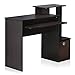 Furinno 12095DWN Econ Multipurpose Home Office Computer Writing Desk w/Bin, Dark Walnut Dark Walnut