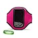 Quality HOT PINK HTC Droid Incredible 2 Armband with Sweat Resistant lining for HTC Droid Incredible 2 3G Android Phone (Verizon) + Live * Laugh * Love VanGoddy Wrist Band!!!