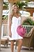 Drape Style Tank Dress in White