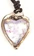 Necklace: Clear Opal Heart