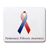 Pulmonary Fibrosis Awareness Ribbon Mouse Pad