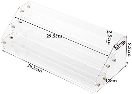 SIYIRONG Transparent Acrylic Trapezoid Nail Polish Table Rack Display-M