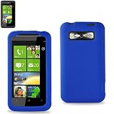 Silicone Case 01 HTC trophy/spark/T8686 Navy with Screen Protector