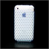 iPhone 3G and 3GS Glossy Diamond Crystal Case (Sky Blue)