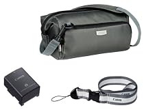 Canon Zubeh&ouml;r Kit f&uuml;r die LEGRIA Camcorder FS 20, FS 21, FS 22, FS 200 (Tasche, Akku, Trageriemen)