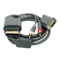 HDE&reg; HD VGA Audio/Video Cable 6ft compatible with Xbox 360