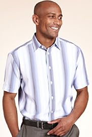 XXXL Blue Harbour Modal Blend Tonal Striped Shirt