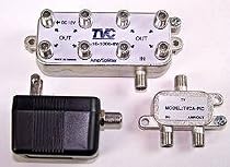TVC Television Signal Forward Gain 8 Way 10dB Amplifier w/ Power Inserter