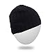 Winter Washable Bluetooth Music Hat Warm Soft Knitted Trendy Short Skully Beanie Cap w/Wireless Headphone Headset Earphone Mic Hands Free for Excrise Gym Sports Fitness Running Skiing - Black