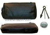 Leather Pipe Tobacco Pouch W Pocket Tamper Tool and Moistener