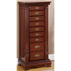 Powell Heirloom Cherry Jewelry Armoire