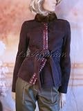 $8400 New VALENTINO Purple Mink Shearling Leather Jacket 4