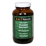 A to Z Naturals Men's Health Prostate Nutrients, with Phytosterols, 120 Softgels