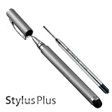 vau Stylus Plus - Eingabestift & Kugelschreiber für Apple iPhone, iPad, iPod + Galaxy Tab, Galaxy S2, S3 & Co. + EXTRA Ersatzmine