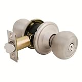 Master Lock CACR115 Modified Ball Knob, Keyed Entry w/Recodable Cylinder, Satin Nickel