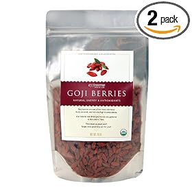 Extreme Health Organic, Wild Tibetan Goji Berries, 16-Ounce Bag (Pack of 2)
