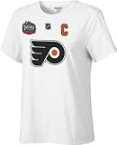Mike Richards White 2010 Winter Classic Women's Reebok NHL Philadelphia Flyers Name and Number T-Shirt