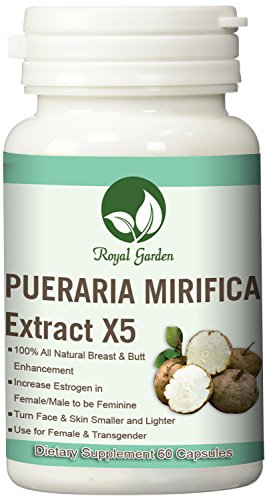 BIG Fast Enhancement Enlargement Breast BooB with Extract Pure Pueraria Mirifica from Organic Natural Supplement Increase Estrogen Hormone 60 Capsule Pill