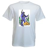 T-Shirt mit Taucher, Ozean, Sporttauchen, Wasserorganismen, Meer, Etage Produktbild