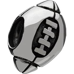 Authentic Chamilia Sterling Silver Charm Football