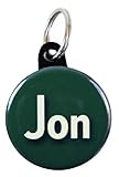 Henry the Buttonsmith Jon Luggage Name Tag Set of 3, Forest Green