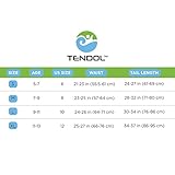 Tendol™ 3 Pc Swimming Mermaid Tail, Monofin Compatible, For Children, High Quality (Green, Small)