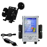 Toshiba e310 Flexible Auto Windshield Holder with Car Charger - Uses Gomadic TipExchange