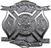 Desire to Serve Firefighter Decal in Diamond Plate 4