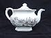 G. phillips large staffordshire brown transferware teapot, parisian, c. 1838 - 48 Image