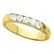 18K Yellow Gold Diamond Wedding/Anniversary Band - 0.25 Ct.