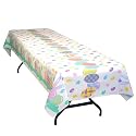 Tablemate 549(EE) 54" x 108" Easter Eggs Heavy Duty Plastic Tablecover