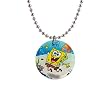 1 Inch Button Necklace of Spongebob Squarepants Jumping (Sponge Bob Square Pants)