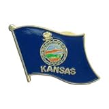 Kansas Flag Lapel Pin