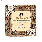 Poly Photo Frame / Plumeria / 3X3