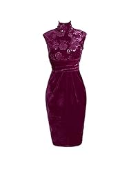 General Print Sleeveless Velvet  Dress